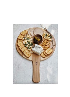 SAS Wooden Round Peel For Serving Pizza And pastries - Beech Wood - (32Cm)  - Image 4