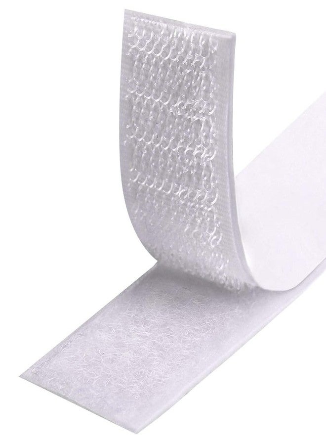 Gemsy Premium Hook and Loop Non Adhesive Tape | 25mm Width | Velcro | 5m Hook + 5m Loop | Household, School, Office | Ideal for Fabric, Curtains, Sofa Covers, and More | Heavy Duty (White) - Image 2