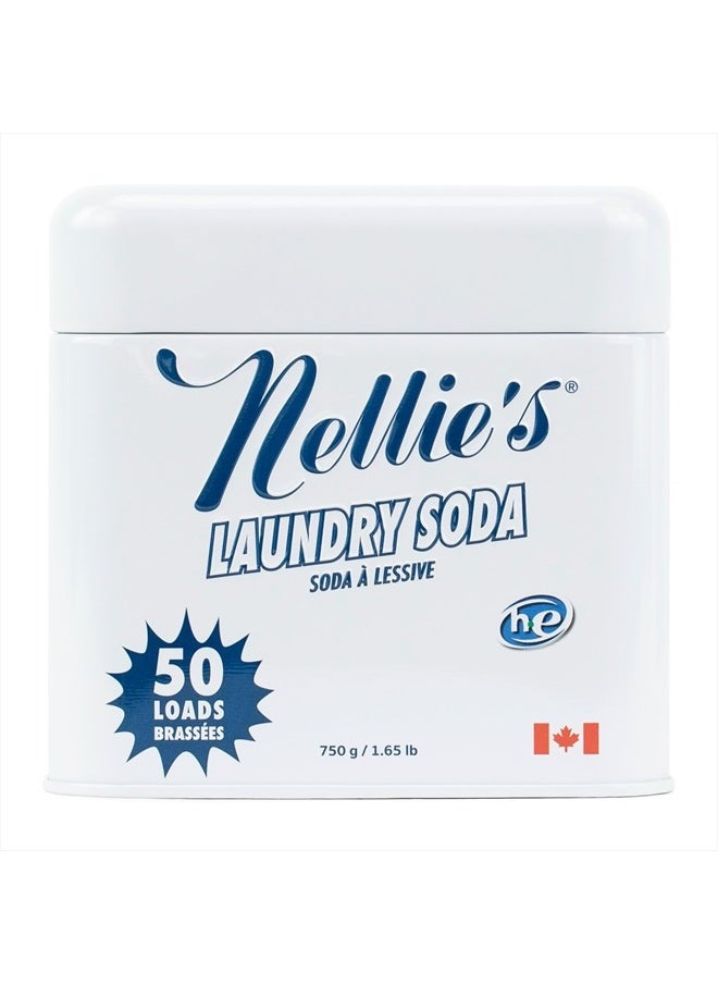 Nellie's - Laundry Soda - Concentrated Laundry Detergent Powder - 50 Loads - Eco-Friendly, Biodegradable, Vegan, Hypoallergenic, Fragrance-Free, and Non-Toxic Formula - Image 1