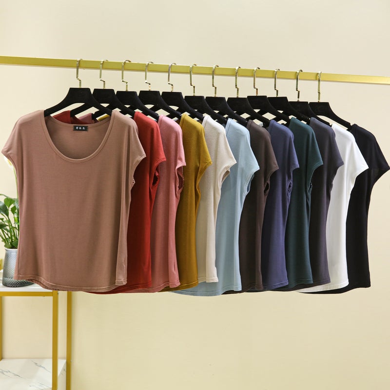 Modal Sleeveless Top Women's Summer Loose Thin Round Neck Inner Base Shirt Large Size All-match T-shirt - Image 2