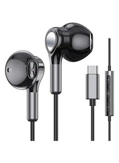 Concretization USB C Headphones for Samsung Galaxy S24 S23 Ultra S22 S21 FE S20 A54 A53 USB C Earphones with Mic Volume Control Wired Earbuds USB Type C Headphones for iPhone 16 15 Pro Max Plus iPad Pro Pixel 8 7 6a  - Image 1