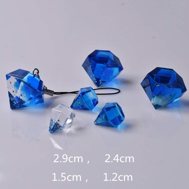klarako 2pcs Silicone Casting Molds Resin Crystal Molds Three Pyramid Shape Diamond Moulds for Jewelry Making Beading Craft Cake Baking - Image 3