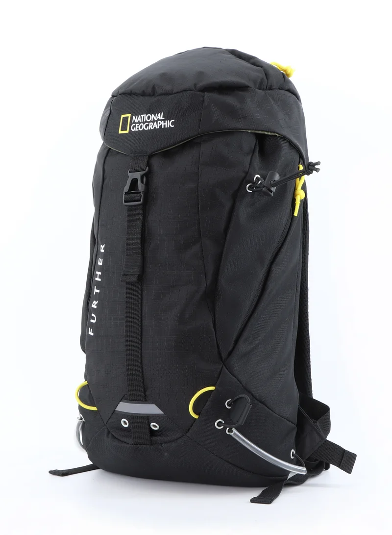 NATIONAL GEOGRAPHIC National Geographic DESTINATION Backpack Black, Durable Water Resistant Polyester Lightweight Bag For Men Women Trekking Hiking Camping Outdoor Travel 15L