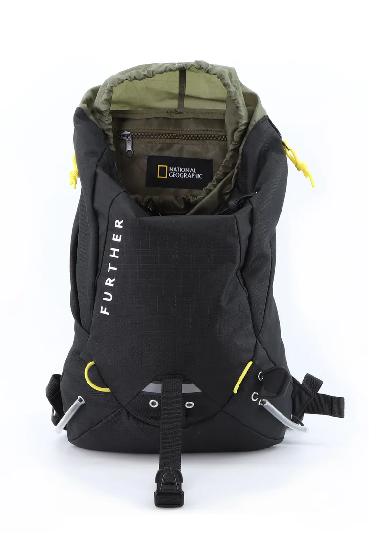 NATIONAL GEOGRAPHIC National Geographic DESTINATION Backpack Black, Durable Water Resistant Polyester Lightweight Bag For Men Women Trekking Hiking Camping Outdoor Travel 15L