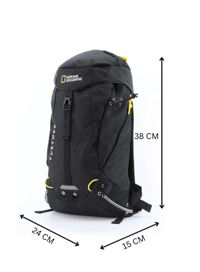 NATIONAL GEOGRAPHIC National Geographic DESTINATION Backpack Black, Durable Water Resistant Polyester Lightweight Bag For Men Women Trekking Hiking Camping Outdoor Travel 15L