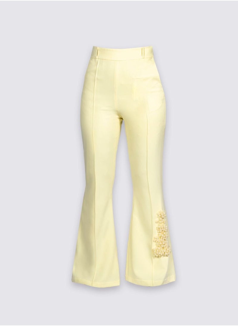 NIVA FASHION HOUSE Daffodil Front Tuck Semi Fitted Pants  - Image 1