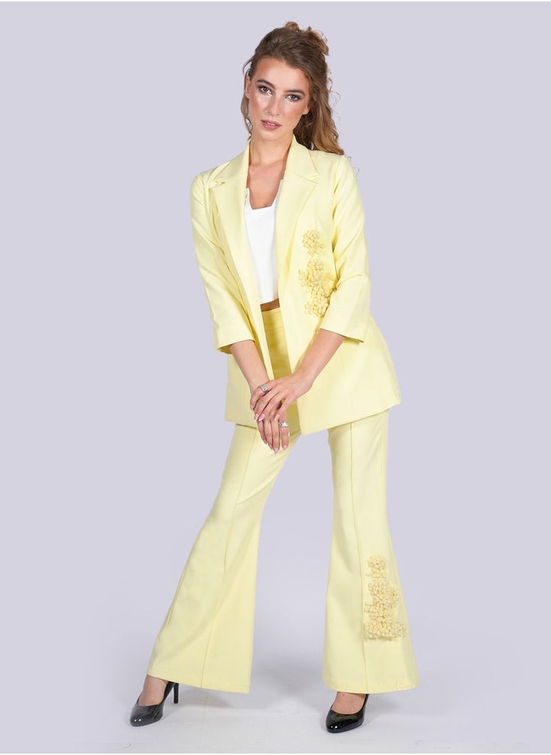NIVA FASHION HOUSE Daffodil Front Tuck Semi Fitted Pants  - Image 2