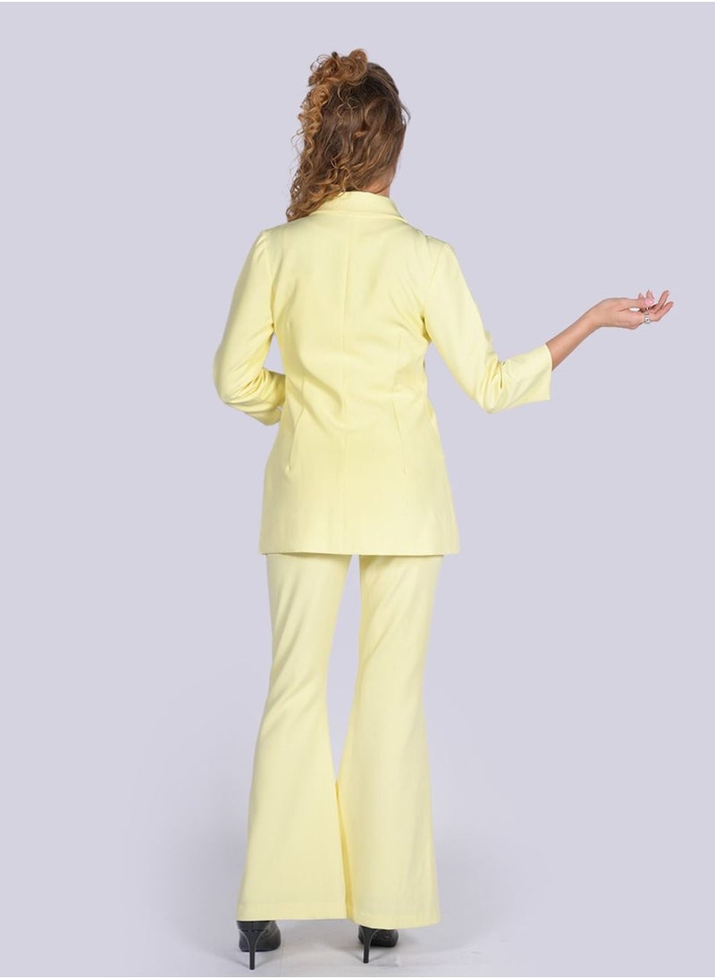 NIVA FASHION HOUSE Daffodil Front Tuck Semi Fitted Pants  - Image 5