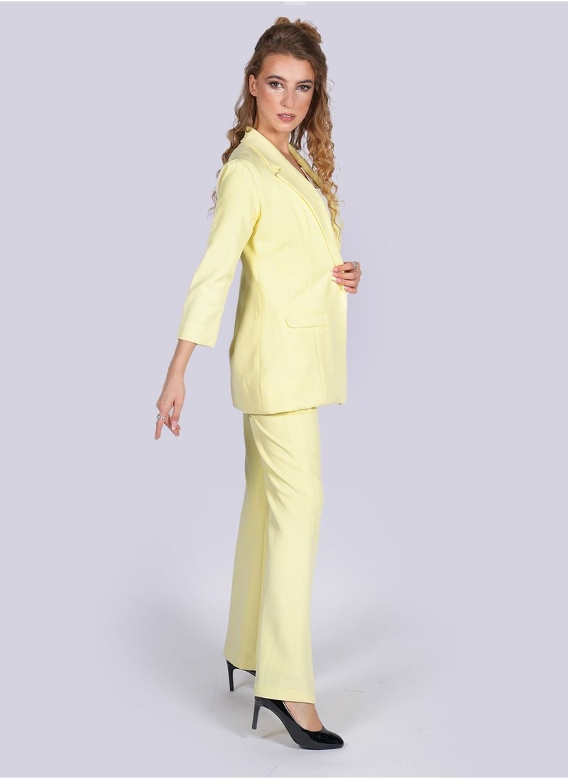 NIVA FASHION HOUSE Daffodil Front Tuck Semi Fitted Pants  - Image 4