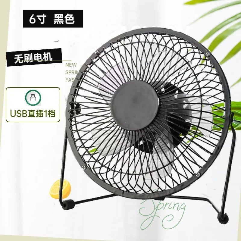 مروحة ميني USB 468 بوصة مروحة صغيرة مكتبية للطلاب في السكن الجامعي - Image 1