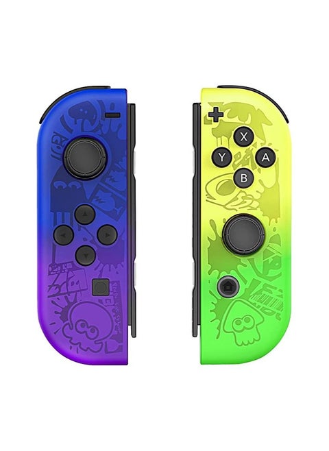Splatoon 3 Joy Con Game Controller Compatible with Nintendo Switch and OLED Replacement for Switch Joy Pad Wireless Controllers Support Dual Vibration / Wake-up / Motion Control