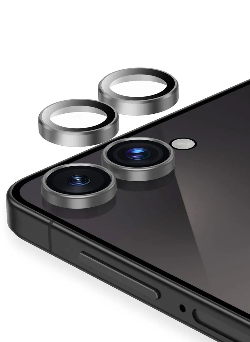 جرين ليون واقي عدسة الكاميرا الكلاسيكي لهاتف Samsung Galaxy Z Flip 7 / حماية ضد الخدش / حماية ضد بصمات الأصابع / شفافية عالية / صلابة 9H - رمادي - Image 1