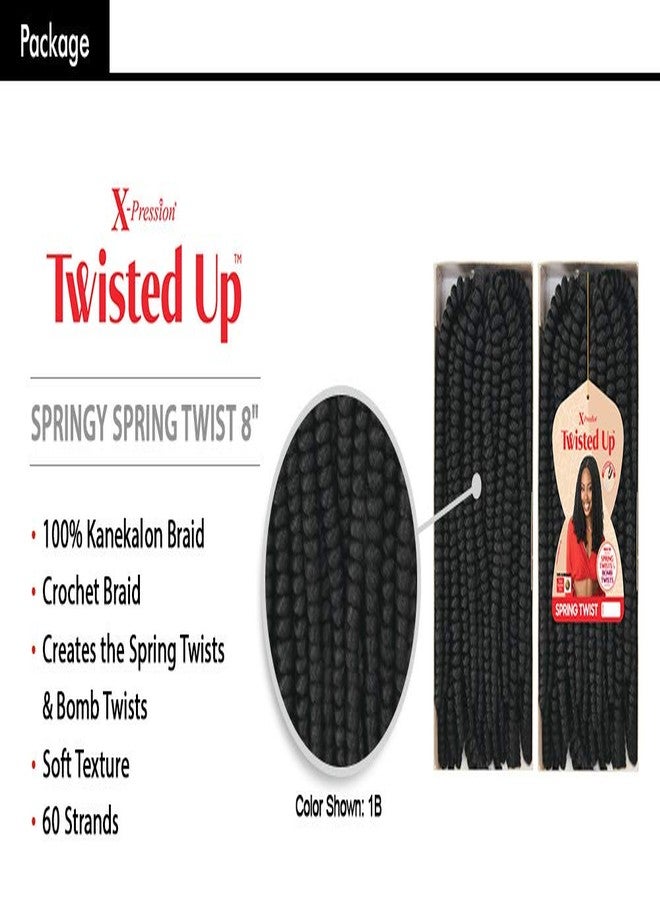 x-pression MULTI PACK DEALS! Outre Hair Crochet Braids X-Pression Twisted Up Springy Spring Twist 8" (1-PACK, 2T1B/425) - Image 2