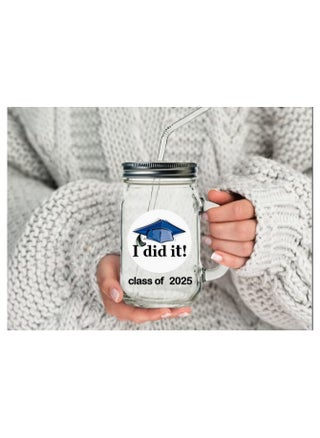 Coffee Juice and Water Jar with I Did This 2025 Print with Metal Lid and Straw Multicolour - pzsku/ZBF50787FBD45C4B98BFBZ/45/_/1733687118/fe824446-4601-4d28-818d-0a17b2a6e529