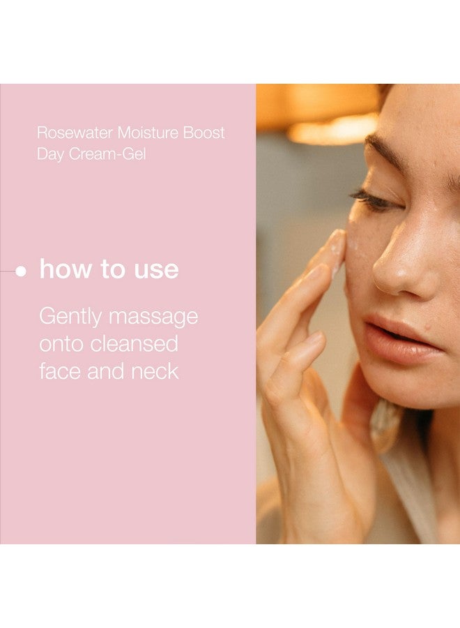 ناتيو كريم جل النهار لتعزيز رطوبة ماء الورد 2.5 أونصة كريم الوجه مع غسول الوجه بزبدة الشيا مع مرطب الوجه بماء الورد لجميع أنواع البشرة - Image 4