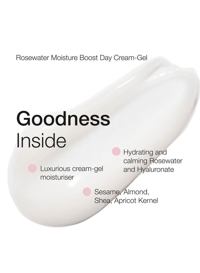 ناتيو كريم جل النهار لتعزيز رطوبة ماء الورد 2.5 أونصة كريم الوجه مع غسول الوجه بزبدة الشيا مع مرطب الوجه بماء الورد لجميع أنواع البشرة - Image 3