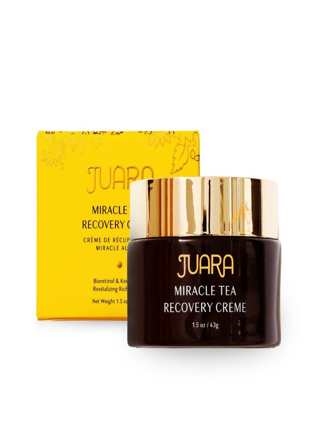 Juara Miracle Tea Recovery Creme - Anti Aging Face Moisturizer with Bio-Retinol - Sensitive Skin Face Cream for Wrinkles & Fine Lines - Firming Day & Night Cream with Fermented Black Tea - 1.5 oz - Image 2