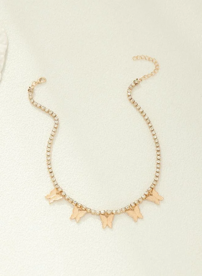 تايك تو Butterfly Charm Necklace