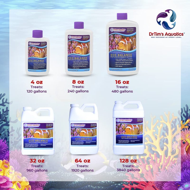 DrTim's Aquatics Eco-Balance for Reef Aquariums – Multi-Strained, Supportive Probiotic Bacteria to Maintain a Balanced Fish Tank Environment-16 oz. - Image 5