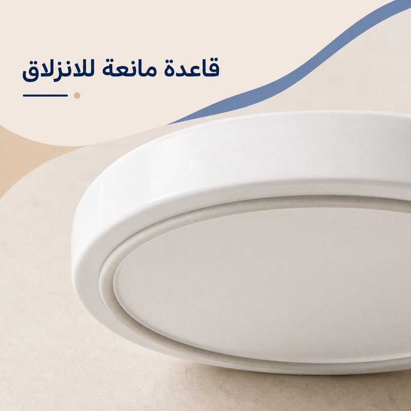 وعاء حيوانات أليفة بخامة سيراميك وبنقشة عظم السمك وطقم 3 قطع كإكسسوار إطعام للحيوانات الأليفة للإطعام اليومي للاستخدام المنزلي للطعام اليومي للقطط لطعام الحيوانات الأليفة - Image 4