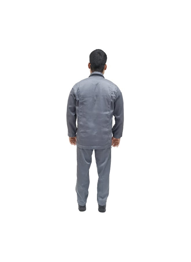 Armour Production AP 2-Piece Body Protection Suit - Grey Color | Full Coverage Safety Wear | Durable PPE Workwear for Construction, Industrial, and Safety Professionals | Size-XL  - Image 3