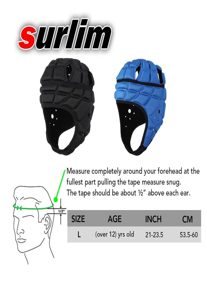 خوذة كرة قدم أمريكية من نوع Surlim Soft Shell، وقبعة رغبي للكبار - Image 2