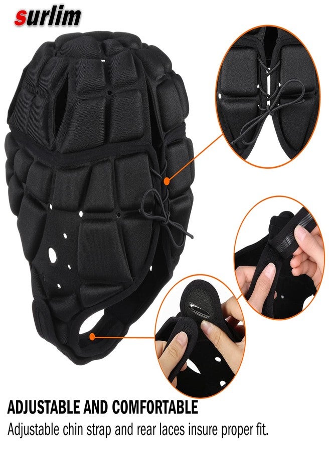 خوذة كرة قدم أمريكية من نوع Surlim Soft Shell، وقبعة رغبي للكبار - Image 4