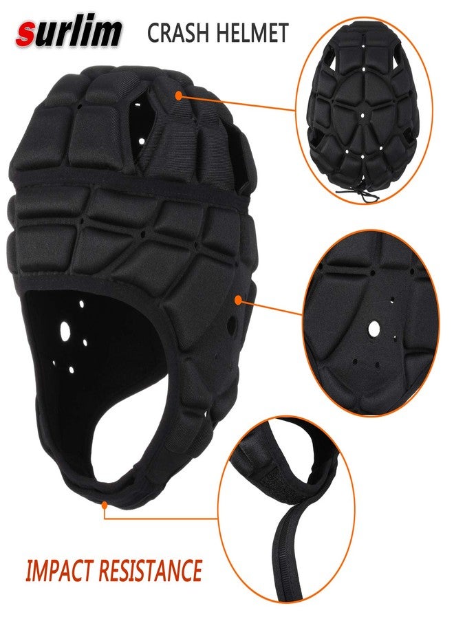 خوذة كرة قدم أمريكية من نوع Surlim Soft Shell، وقبعة رغبي للكبار - Image 3