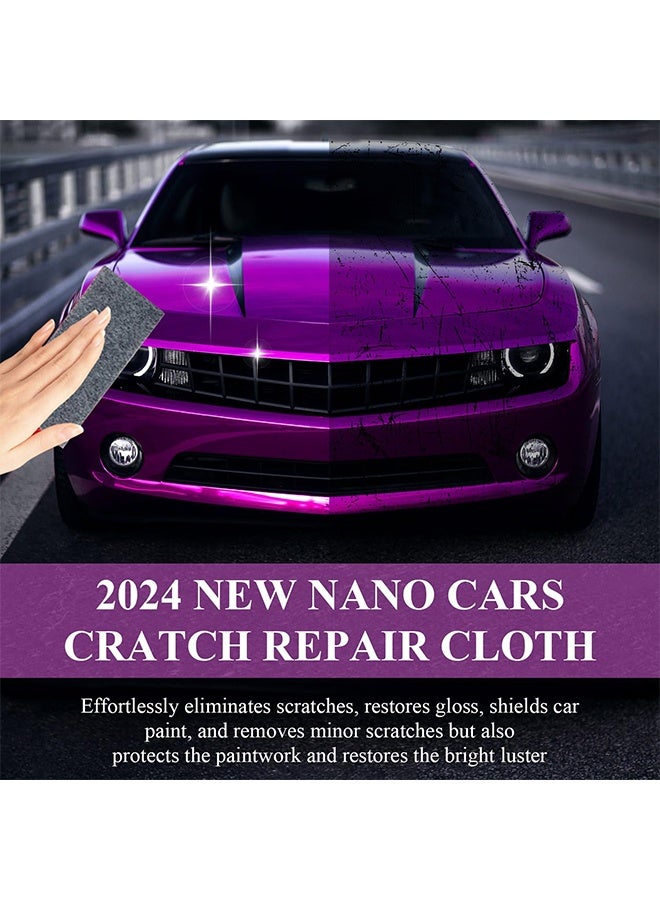 Homonth Scratches Remover ，Nano Sparkle Cloth Car Scratch Remover Set, 2025 Car Scratch Repair Paste Polishing Wax, Magic Nano Cleaning Cloth Automotive Cleaning Kit for Vehicles Paint Scratches Repair 120g - Image 2