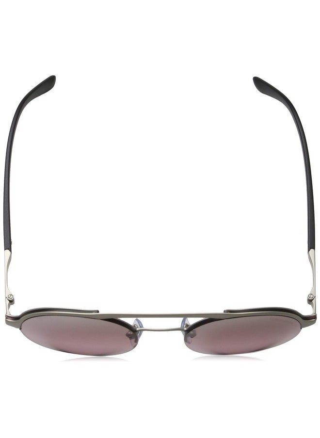 GIORGIO ARMANI - Ar604530367E Sunglasses Matte Silver Wpink Mirror Silver Gradient Lens 49Mm - Image 1