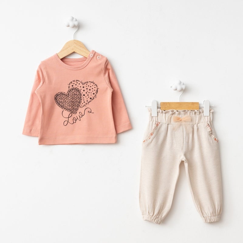 FOR MY BABY Baby Fou Floral Print Vest 3 Piece Set - Image 2
