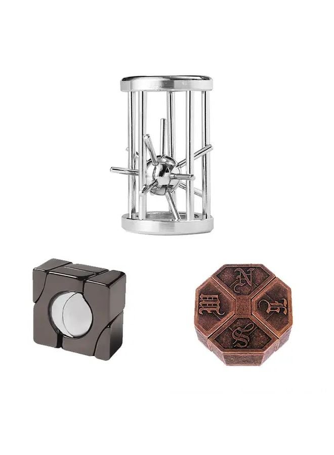 1pc Stainless Steel Puzzle Ball Brain Teaser Game For Adults Teens Intellectual Challenge Gift - Image 2