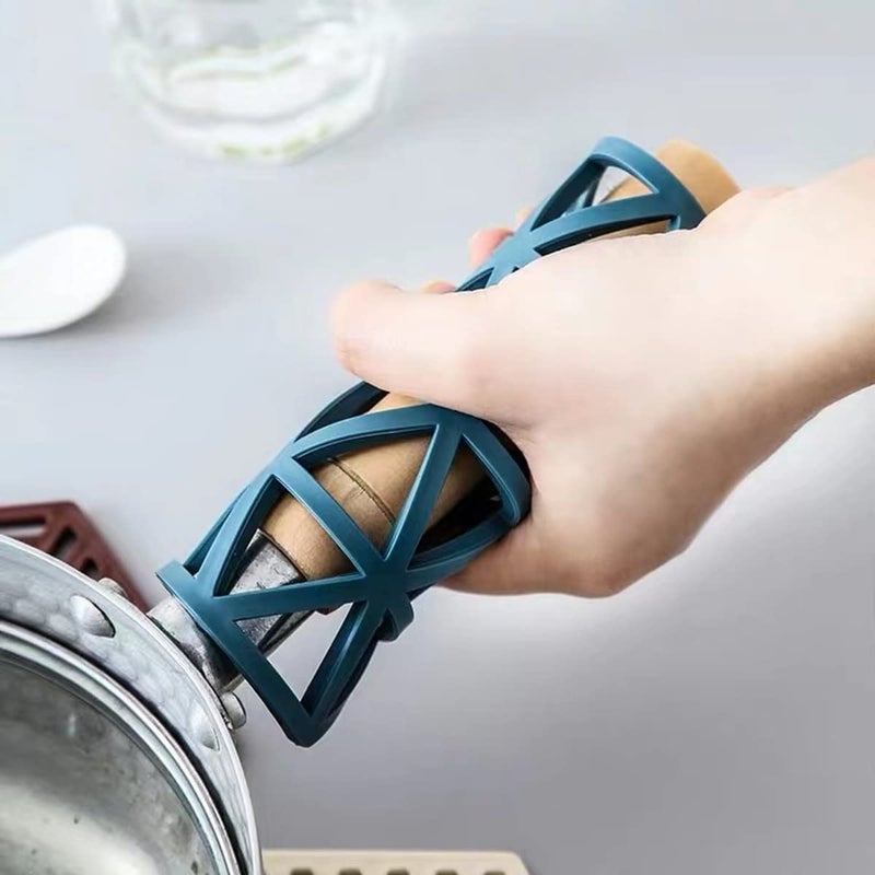 Bliss Times Bliss Times Silicone Table Trivet Mat - Trivet Mats Silicone Table Mats Heat Resistant Hot Pans Non-Slip Pot Holders Coasters for Dining Table for Hot Pots Silicone Mats for Kitchen Counter 4 Pcs - Image 3