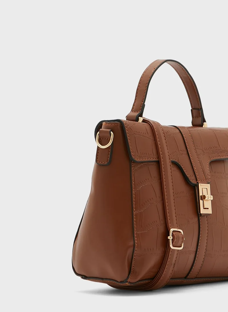 ELLA Croc Satchel Handbag