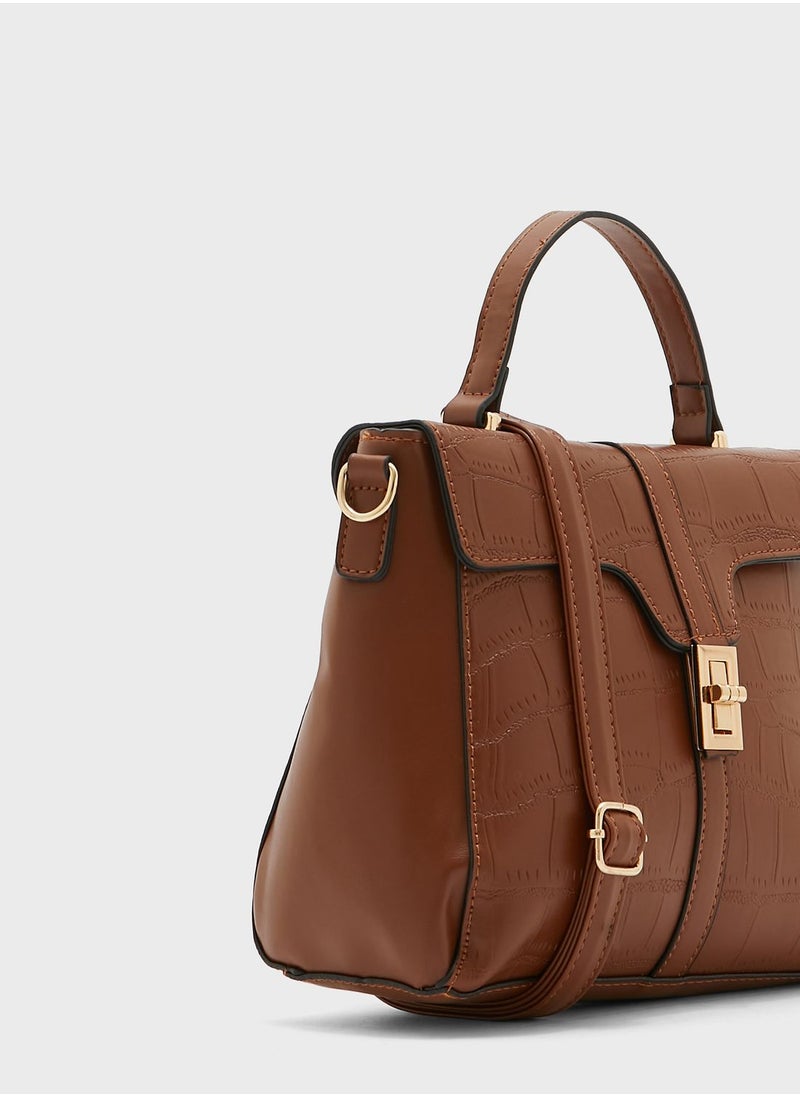 Croc Satchel Handbag