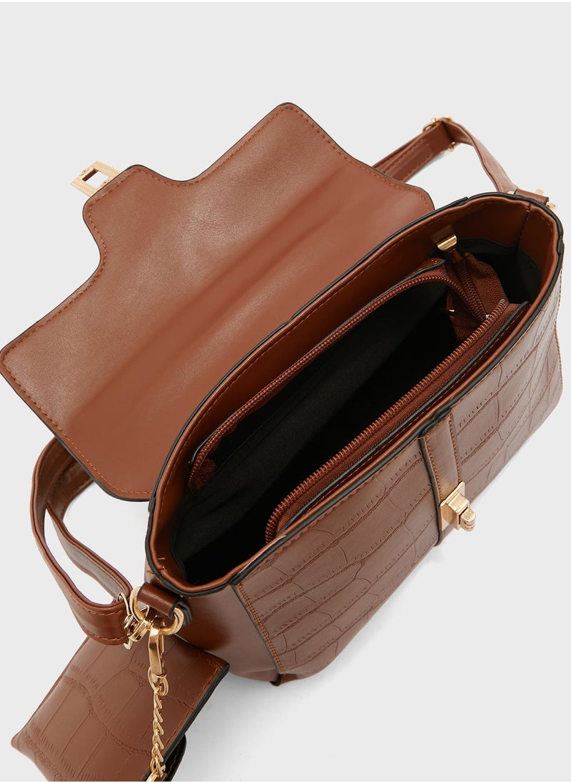 Croc Satchel Handbag
