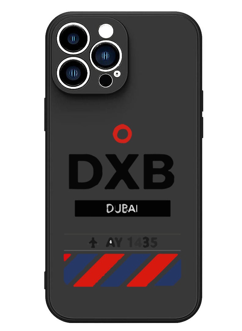 Theodor Protective Slim Fit Case Liquid Silicone Cover with Full Body Protection Anti-Scratch Shockproof Case For iPhone 13 Pro Black  - DXB Black - Image 1