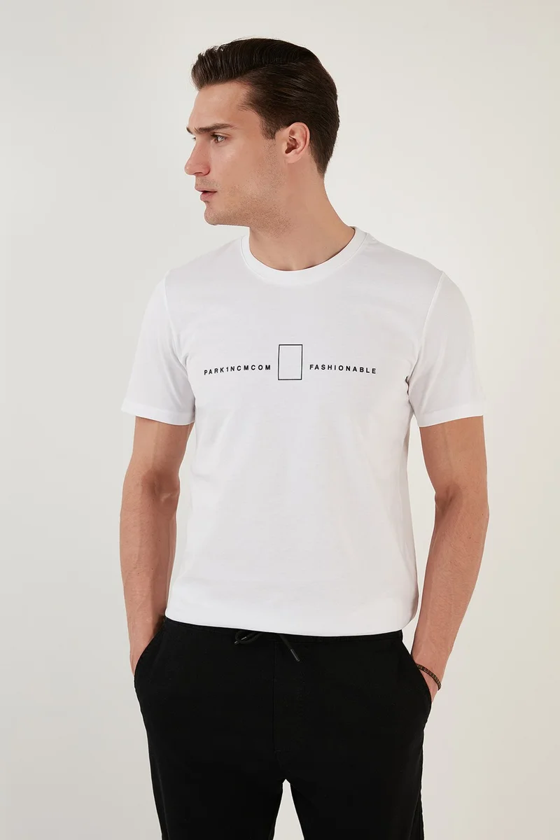 بوراتي Cotton Regular Fit Crew Neck T Shirt Men's T Shirt 5902620