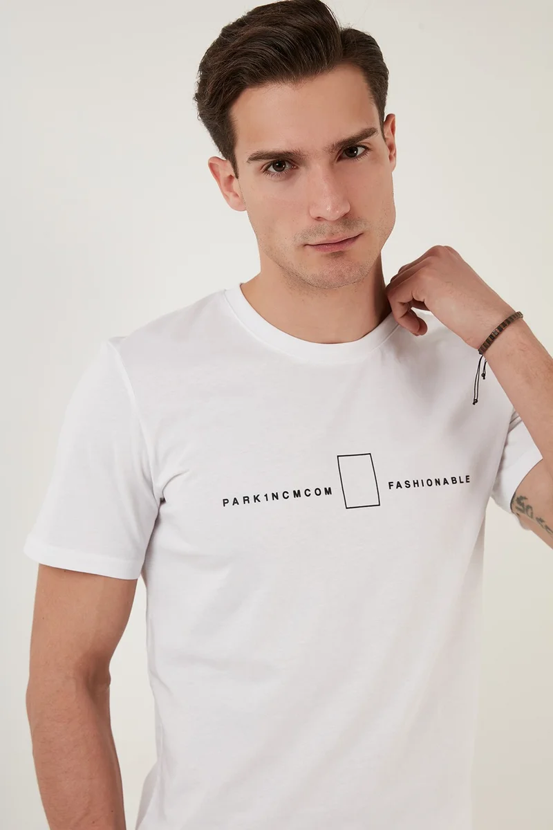 بوراتي Cotton Regular Fit Crew Neck T Shirt Men's T Shirt 5902620