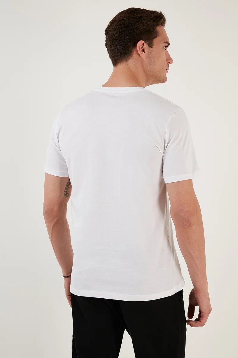 بوراتي Cotton Regular Fit Crew Neck T Shirt Men's T Shirt 5902620