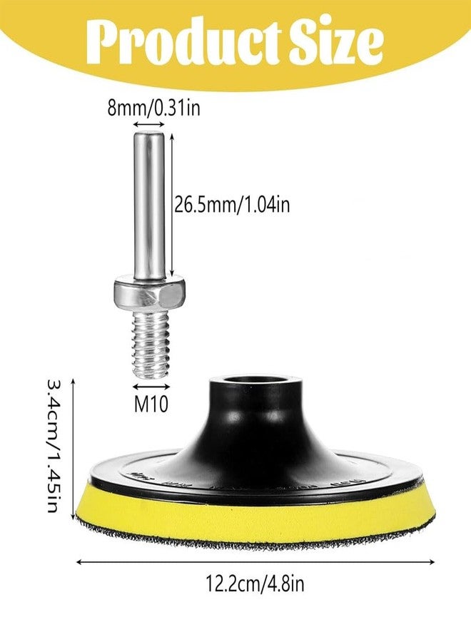 MLD 5 inch Car Automotive Pad Backing Plate Hook Loop Polishing Buffing with M10 Drill Adapter BPCP-1012 (5inch,M10 Plastic) Pack of -1 - Image 2