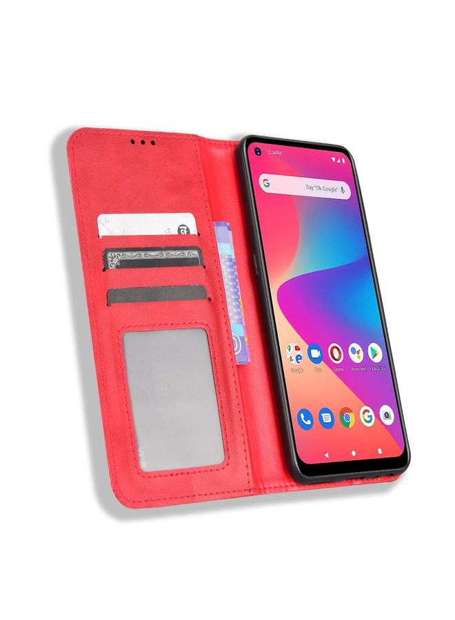 S-TOP Case For BLU G71 Magnetic Buckle Retro Crazy Horse Leather Phone Case - Image 4