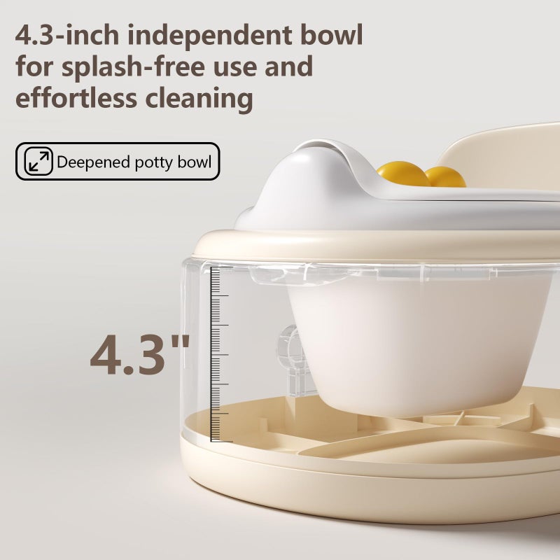 Kindsgut Toddler Toilet Potty Chair for Toddlers 1-7, Kids Potty Training Seat, 3-in-1 Potty Chair for kids Portable Removable Seat with Sturdy Step Stool, Standalone Potty Chair for Toddlers - Image 5