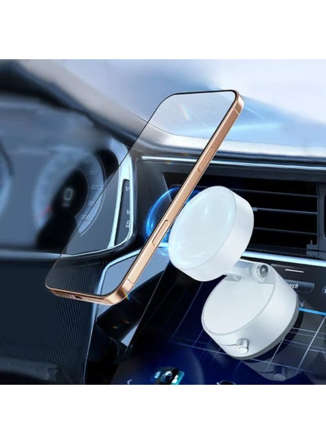 New 2025 Full Suction Magnetic Phone Holder, 360 Degree Rotating Magnetic Phone Holder, Foldable and Retractable Magnetic Phone Holder for All Phones/Gym/Bathroom/Car/Mirror - Image 1