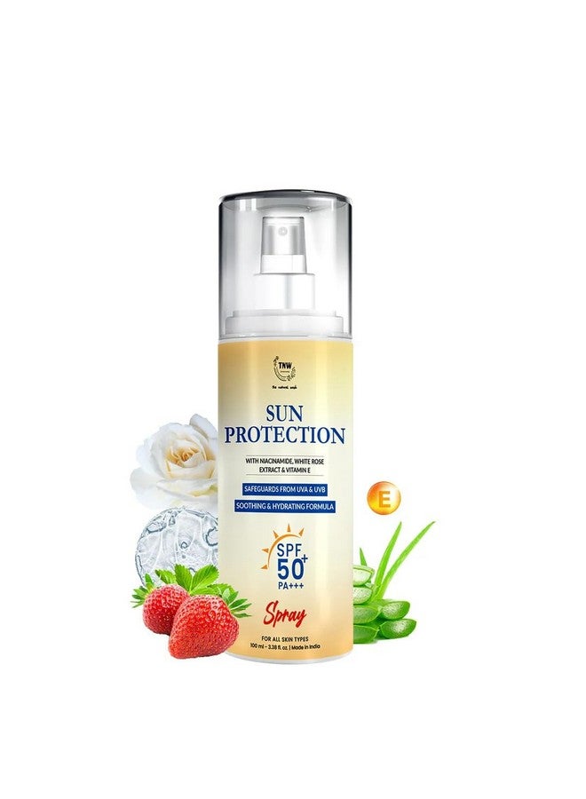 Generic TNW-THE NATURAL WASH Sunscreen Spray | Face & Body Sunscreen for Men & Women | SPF 50 with Niacinamide & White Rose Extract | For Sun Protection Against UVA/UVB | With SPF 50 & PA+++  - Image 1