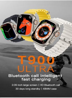 Generic T900 Ultra 2 big NFC Smart Watch Bluetooth Call Wireless Charging Sport Smartwatch Body Temperature Monitor Call Wireless charging Touch Screen 2.19 inch HD Screen for IOS & android for men and women  - Image 1