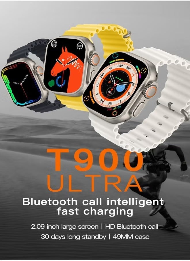 Generic - T900 Ultra 2 big NFC Smart Watch Bluetooth Call Wireless Charging Sport Smartwatch Body Temperature Monitor Call Wireless charging Touch Screen 2.19 inch HD Screen for IOS & android for men and women - Image 1