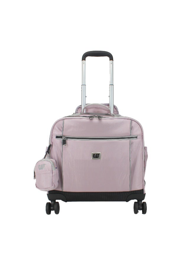 CATERPILLAR CAT SwiftRider 4 Wheel Trolley - Shiny Pale Lilac - Image 1