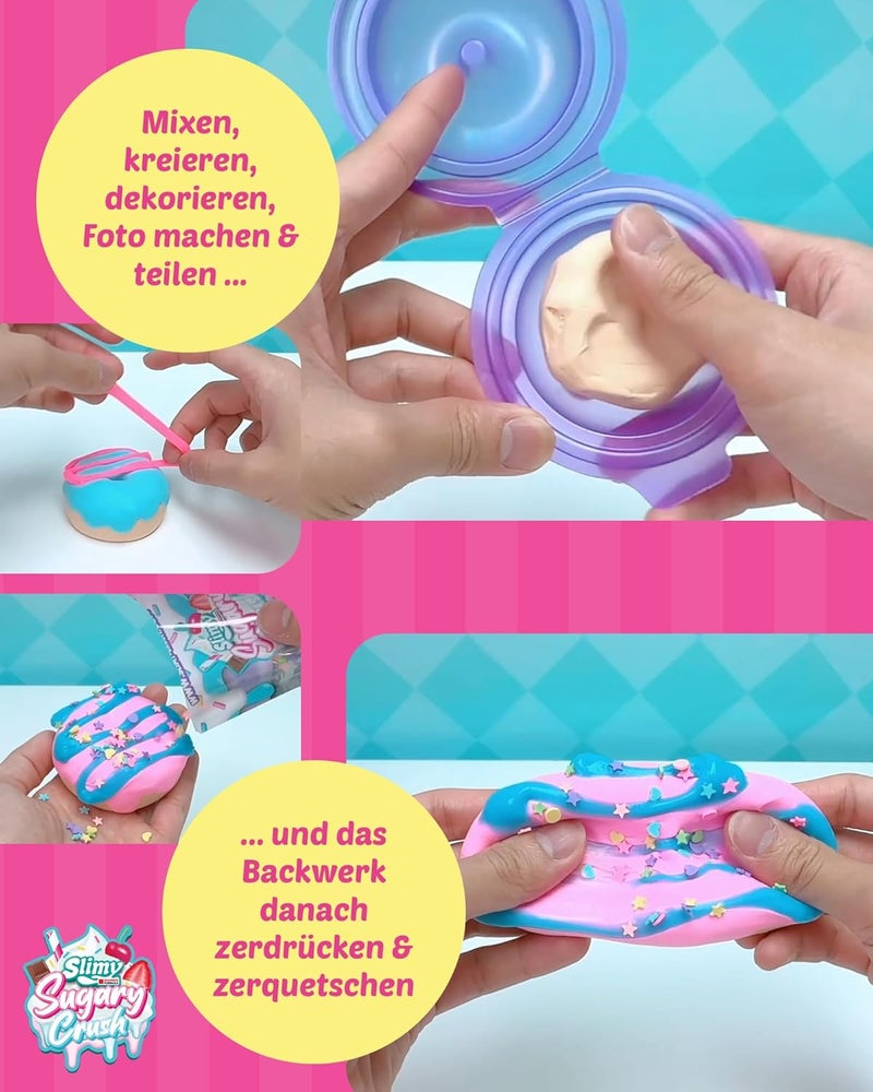 Slimy Sugary Crush - Dooonuts, Slime and Clay Creative Set, Baking Game for Mixing, Shaping and Decorating, Creative Design for Children - Image 3