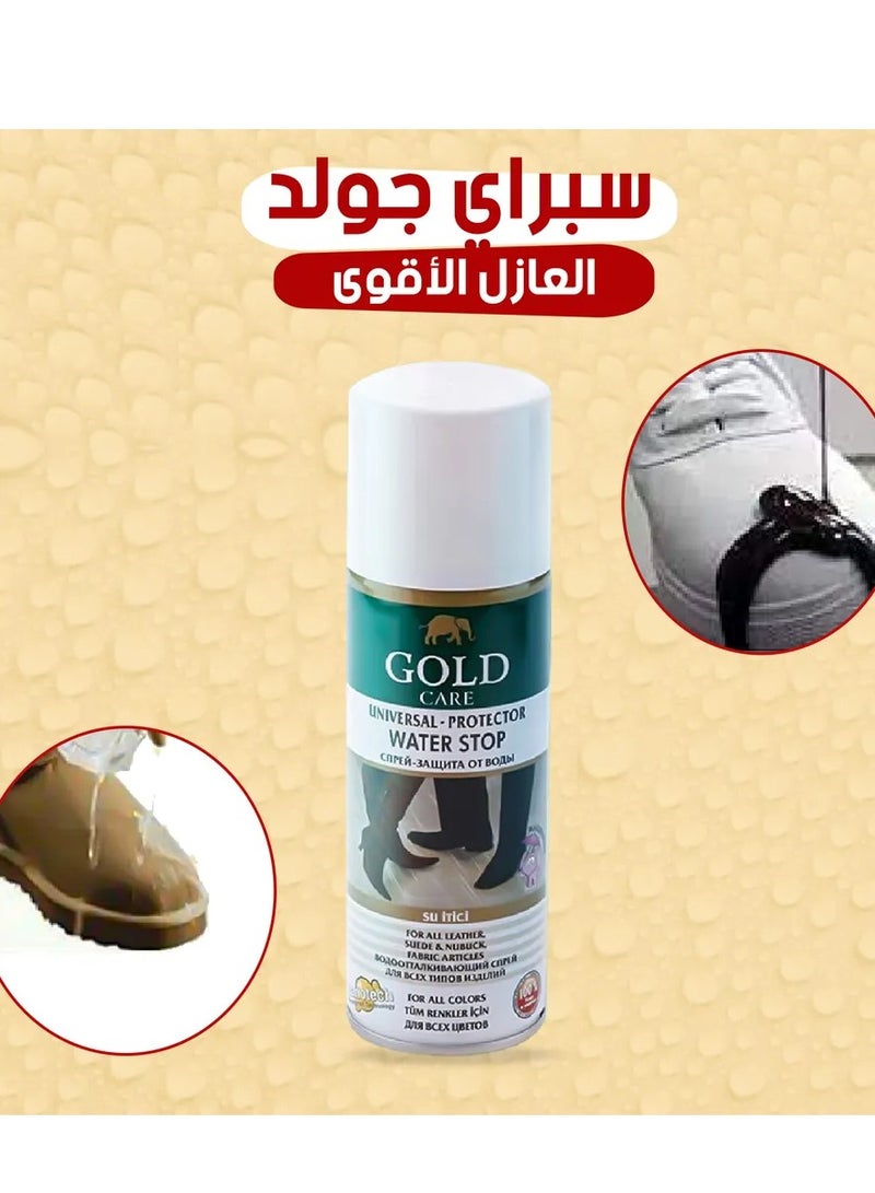 جولد كير بخاخ ضد الماء لحماية الأحذية مناسب لجميع الألوان شفاف - Image 4
